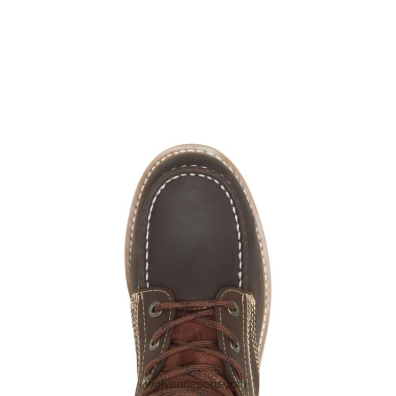 hombres L24N180 Wolverine marrón cargador de cuña de 6