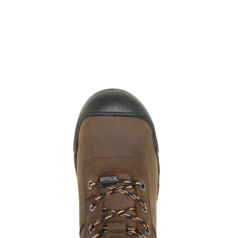 hombres L24N181 Wolverine café oscuro Bota de guerrero met-guard de 6