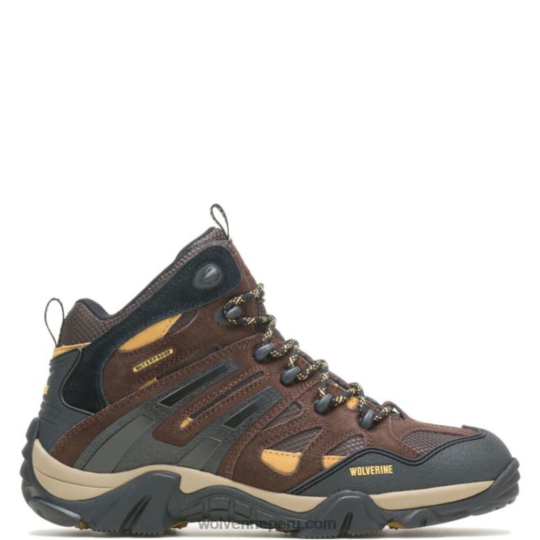 hombres L24N187 Wolverine marrón/dorado bota salvaje