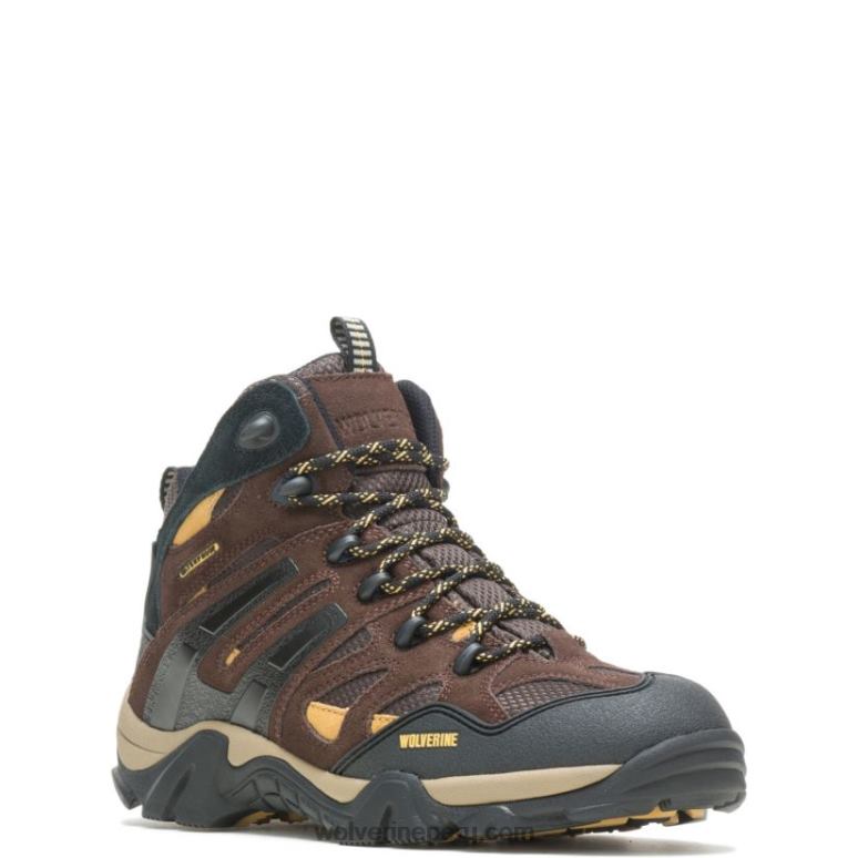 hombres L24N187 Wolverine marrón/dorado bota salvaje