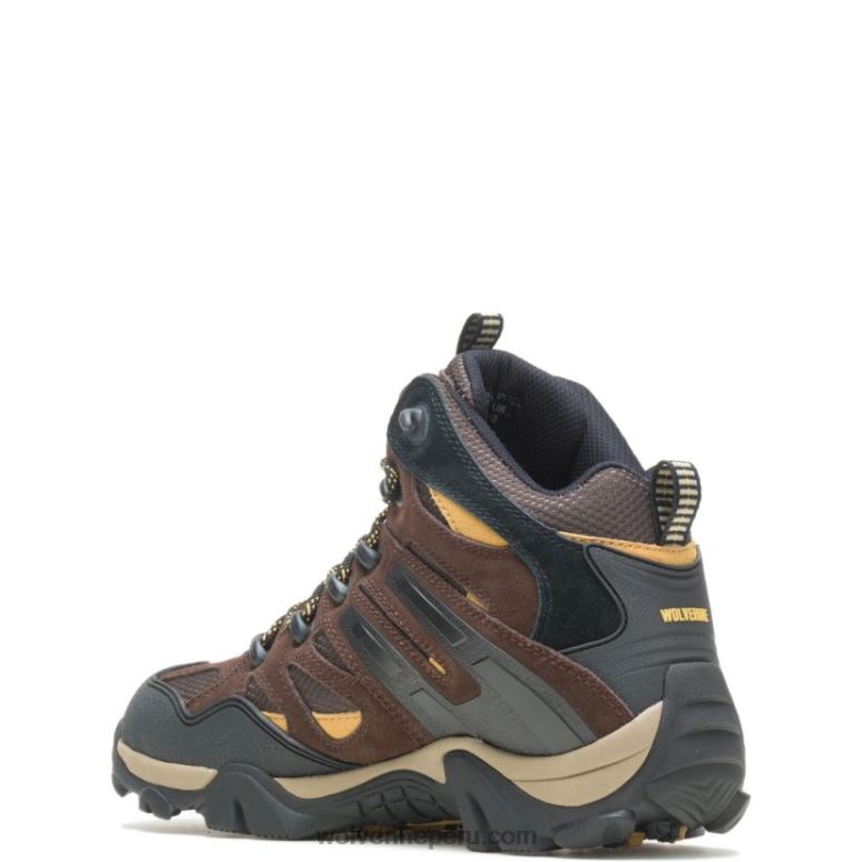 hombres L24N187 Wolverine marrón/dorado bota salvaje
