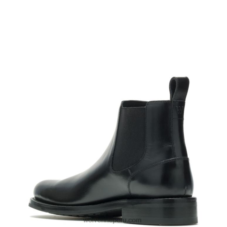 hombres L24N204 Wolverine negro bota chelsea