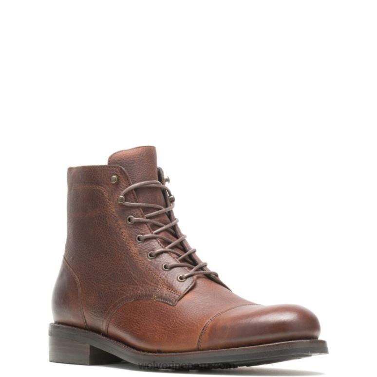 hombres L24N212 Wolverine guijarro marrón bota blvd con puntera
