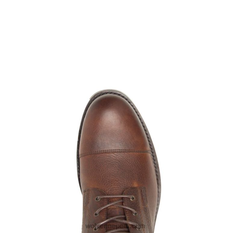 hombres L24N212 Wolverine guijarro marrón bota blvd con puntera
