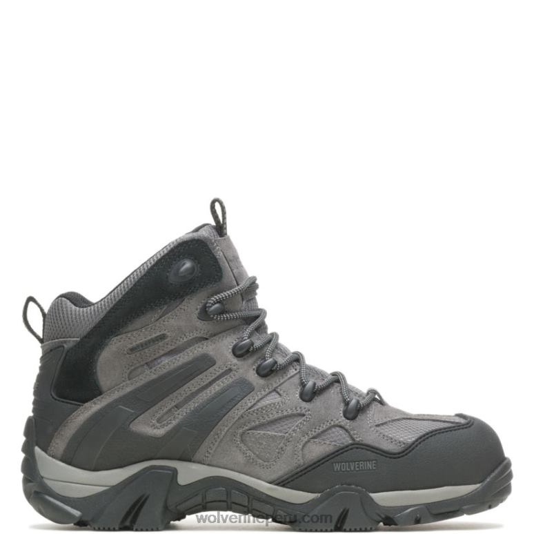 hombres L24N76 Wolverine gris carbón Bota con punta de material compuesto Wilderness