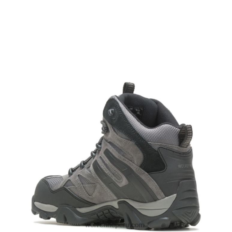 hombres L24N76 Wolverine gris carbón Bota con punta de material compuesto Wilderness