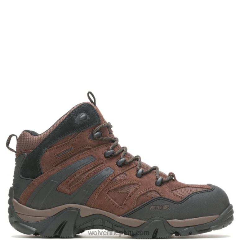 hombres L24N77 Wolverine marrón Bota con punta de material compuesto Wilderness