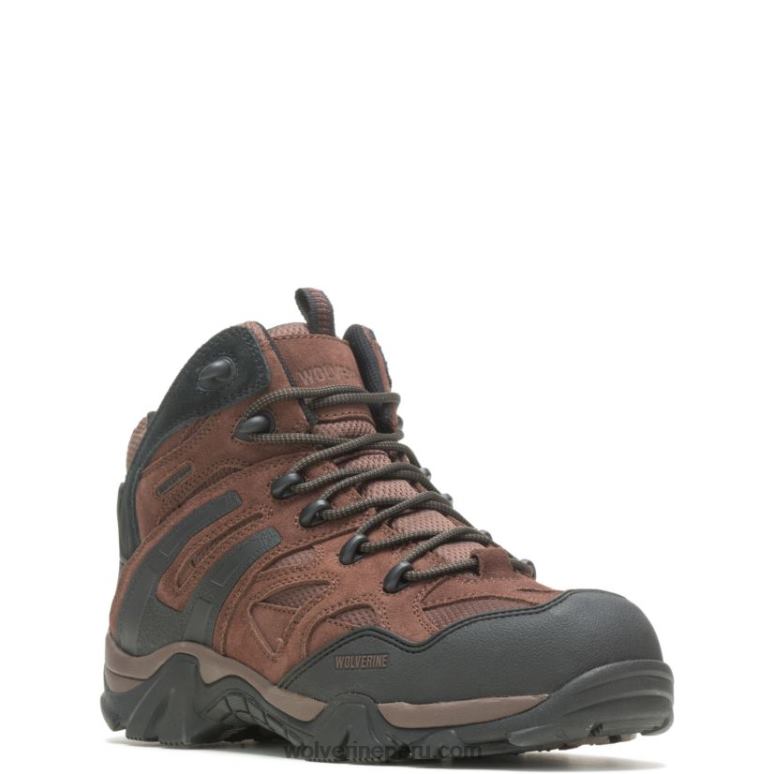 hombres L24N77 Wolverine marrón Bota con punta de material compuesto Wilderness