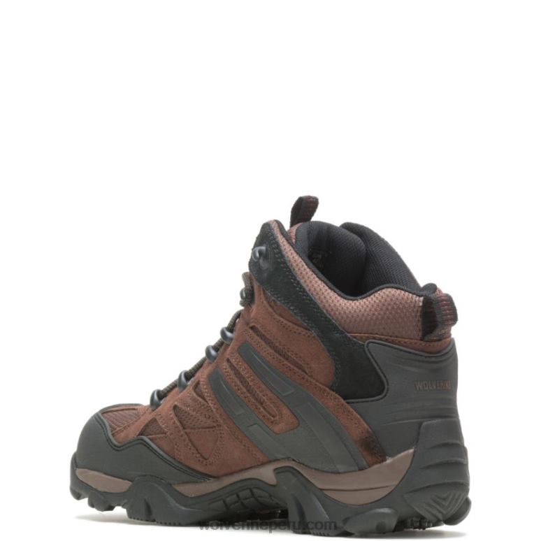 hombres L24N77 Wolverine marrón Bota con punta de material compuesto Wilderness