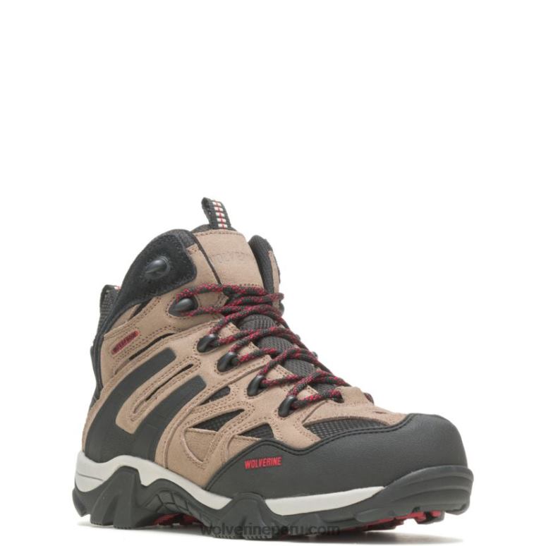 hombres L24N78 Wolverine grava Bota con punta de material compuesto Wilderness