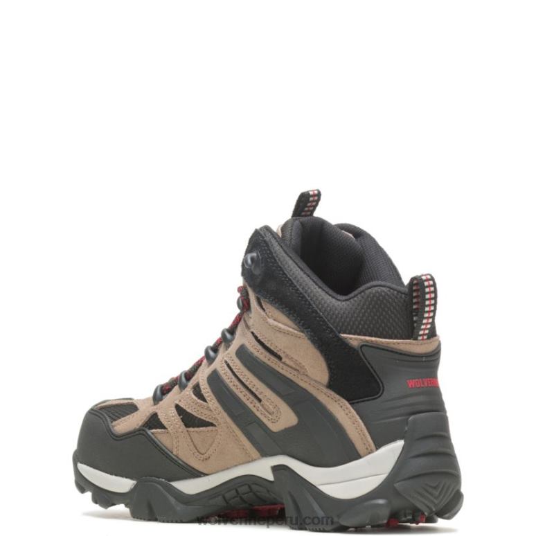 hombres L24N78 Wolverine grava Bota con punta de material compuesto Wilderness