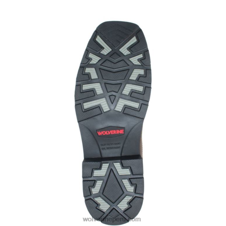 hombres L24N92 Wolverine marrón/bandera Botas de agua con puntera de acero y garra ranchera
