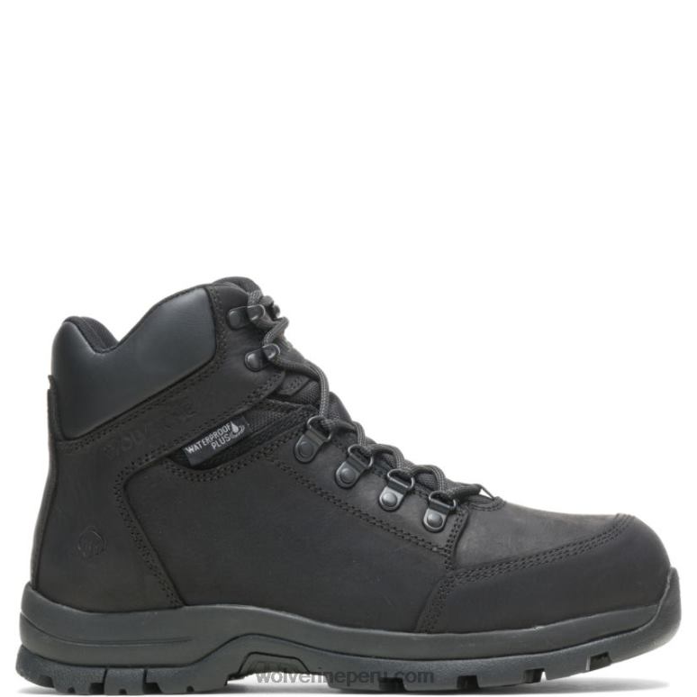 hombres L24N129 Wolverine negro bota con punta de acero grayson