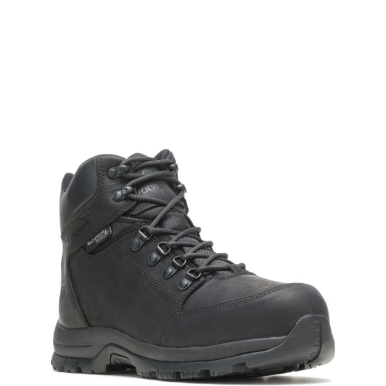 hombres L24N129 Wolverine negro bota con punta de acero grayson