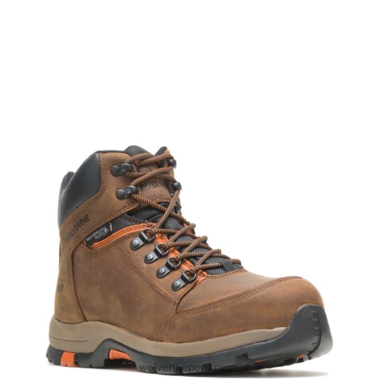 hombres L24N130 Wolverine marrón bota con punta de acero grayson