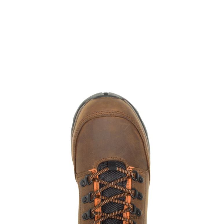 hombres L24N130 Wolverine marrón bota con punta de acero grayson