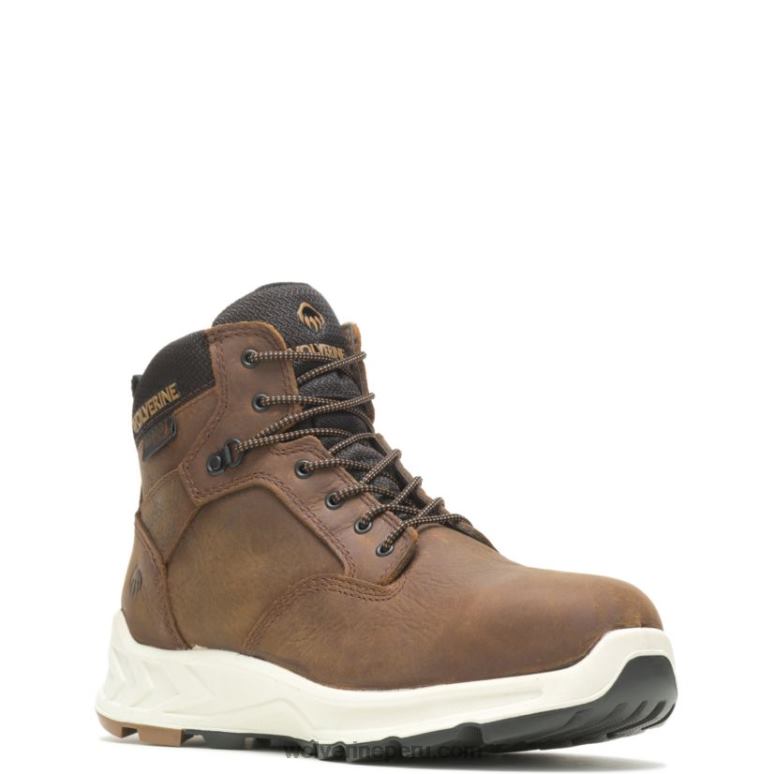 hombres L24N65 Wolverine marrón bota shiftplus work lx de 6