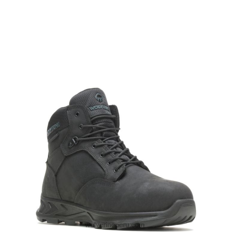 hombres L24N66 Wolverine negro bota shiftplus work lx de 6