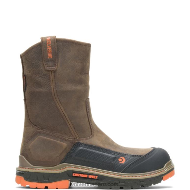 hombres L24N75 Wolverine café oscuro botas de agua overpass carbonmax