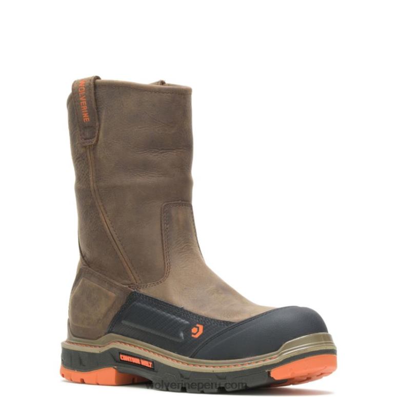 hombres L24N75 Wolverine café oscuro botas de agua overpass carbonmax