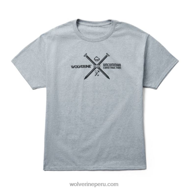 hombres L24N242 Wolverine brezo gris camiseta gráfica de manga corta de la colección construcción poco común