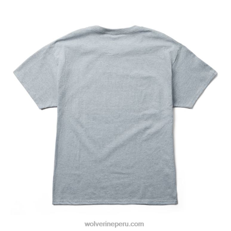 hombres L24N242 Wolverine brezo gris camiseta gráfica de manga corta de la colección construcción poco común