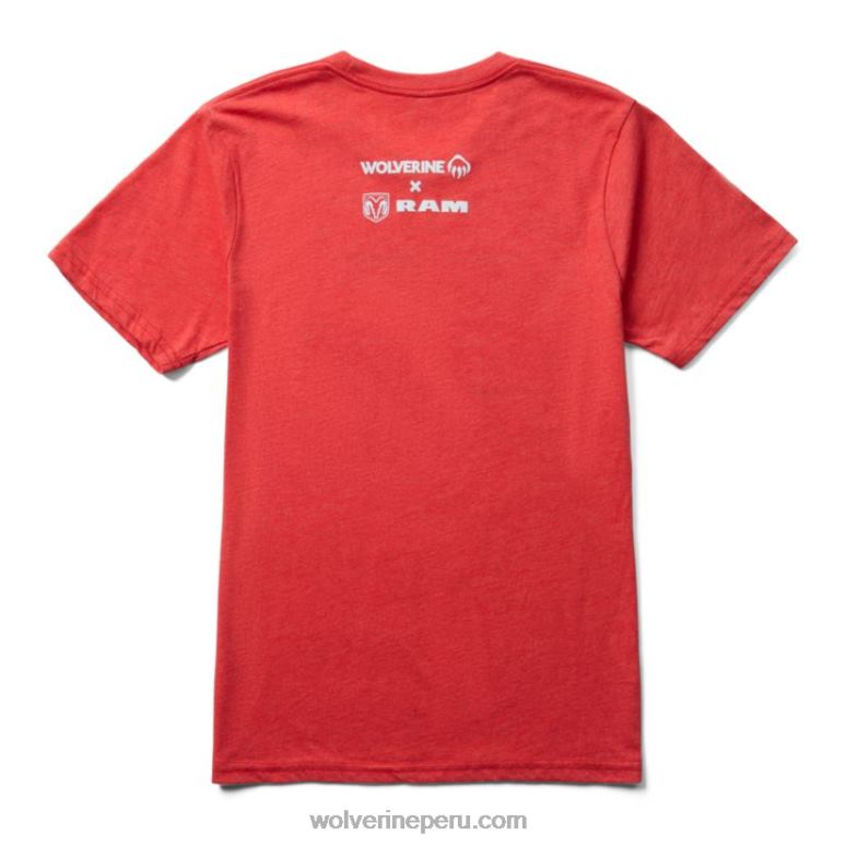 hombres L24N247 Wolverine brezo rojo colección ram trucks: diseñada para la camiseta de manga corta conducida