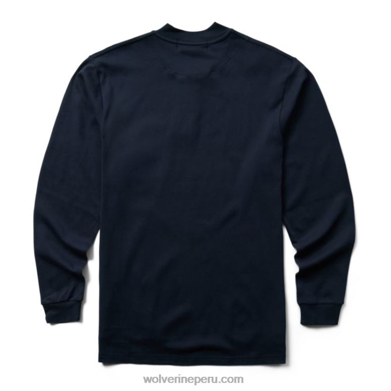 hombres L24N274 Wolverine Armada henley de manga larga fr