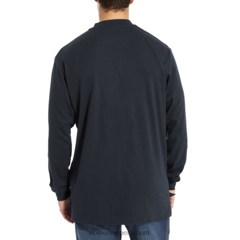 hombres L24N274 Wolverine Armada henley de manga larga fr