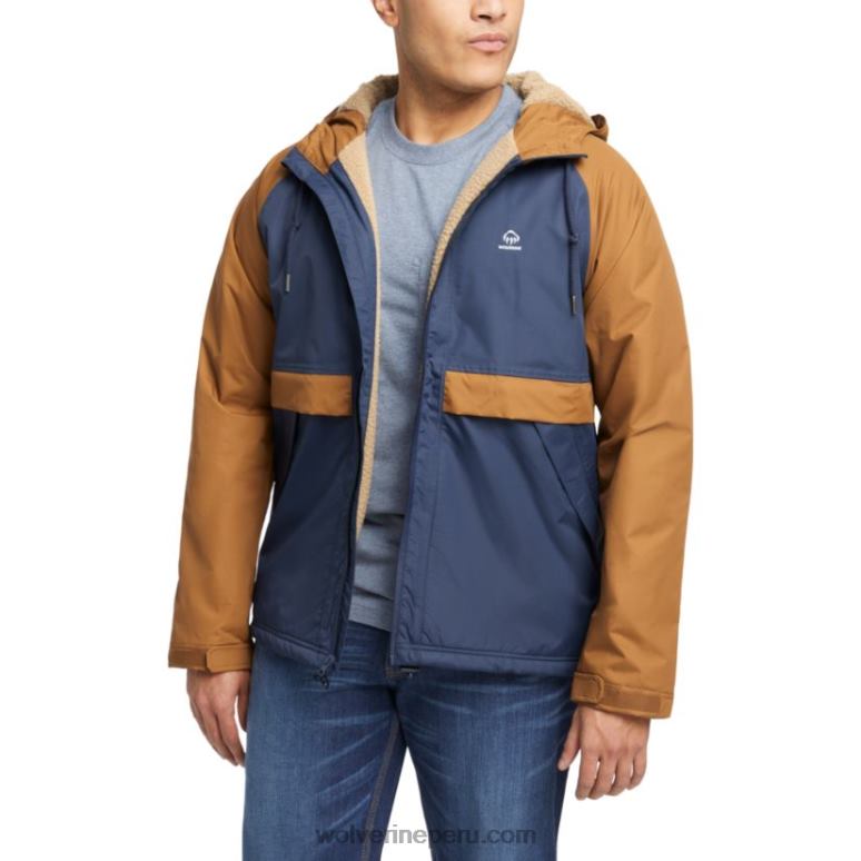 hombres L24N245 Wolverine Armada chubasquero i-90 con forro de sherpa