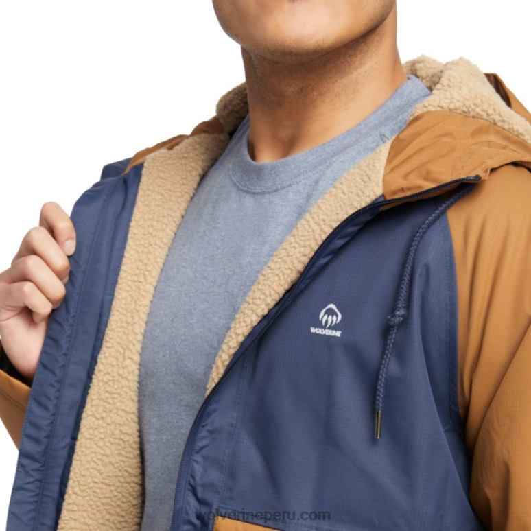 hombres L24N245 Wolverine Armada chubasquero i-90 con forro de sherpa