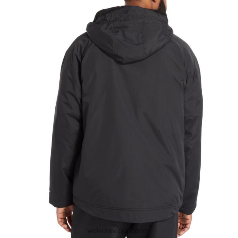 hombres L24N246 Wolverine negro chubasquero i-90 con forro de sherpa