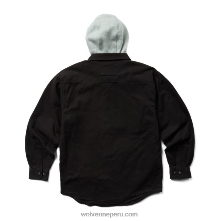 hombres L24N268 Wolverine negro overman camisa jac