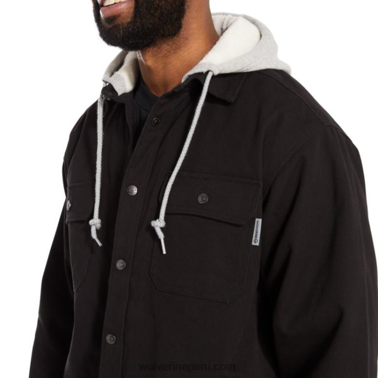 hombres L24N268 Wolverine negro overman camisa jac