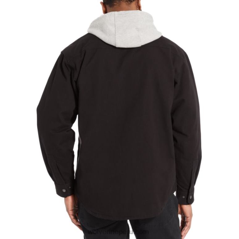 hombres L24N268 Wolverine negro overman camisa jac