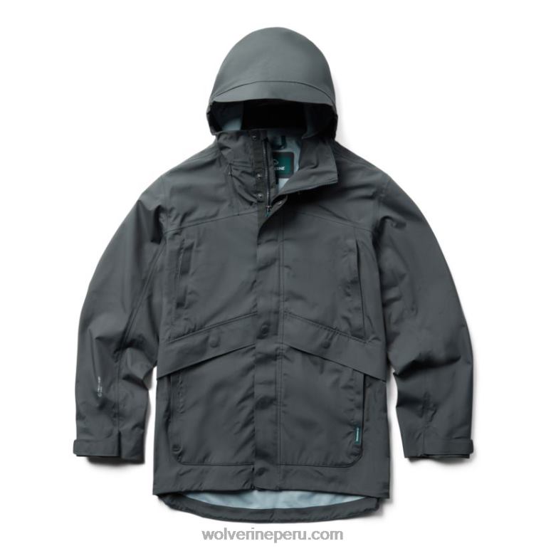 hombres L24N281 Wolverine granito caparazón de lluvia torrente 3l