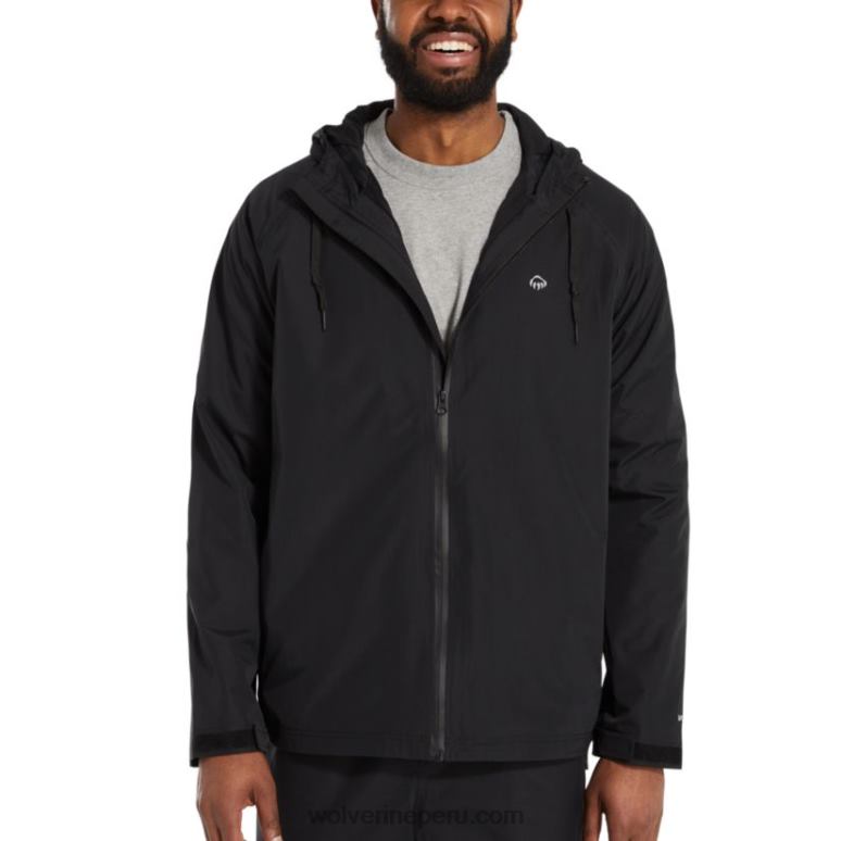 hombres L24N298 Wolverine negro chubasquero i-90
