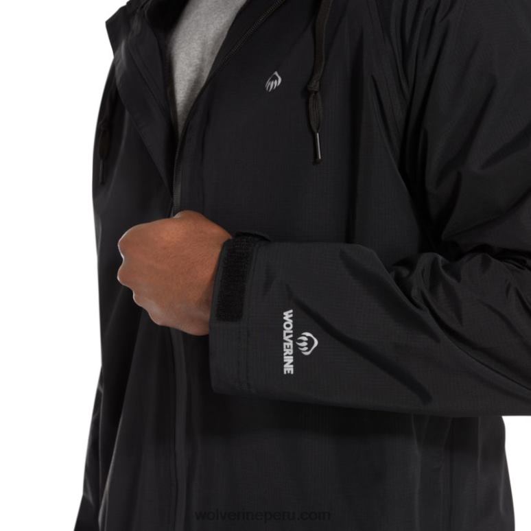 hombres L24N298 Wolverine negro chubasquero i-90