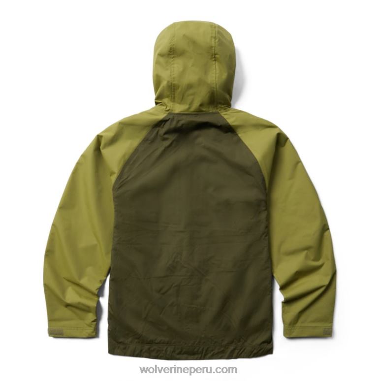 hombres L24N301 Wolverine musgo verde chubasquero i-90