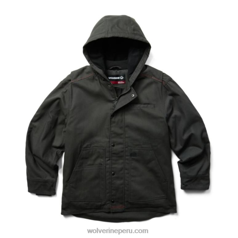 hombres L24N320 Wolverine ónix chaqueta de trabajo Guardian de algodón