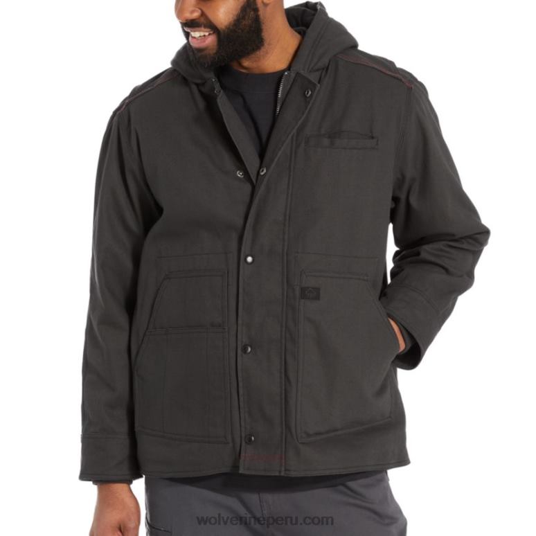 hombres L24N320 Wolverine ónix chaqueta de trabajo Guardian de algodón