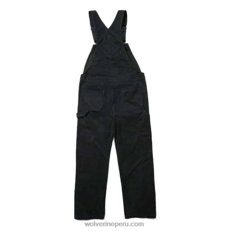 hombres L24N317 Wolverine negro overol de pato de aserradero