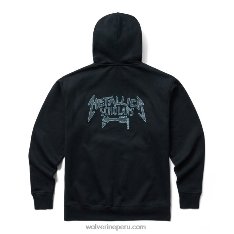 hombres L24N167 Wolverine negro sudadera con capucha de la colección de estudiosos de metallica