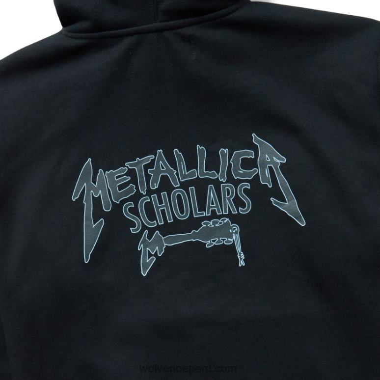 hombres L24N167 Wolverine negro sudadera con capucha de la colección de estudiosos de metallica