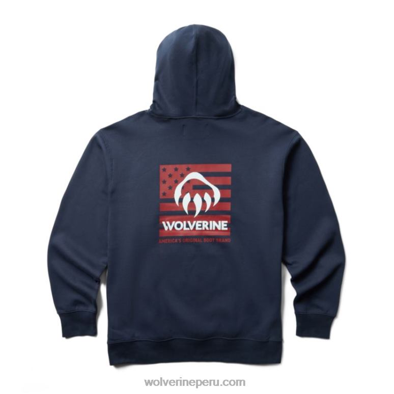 hombres L24N287 Wolverine original de america sudadera con capucha gráfica