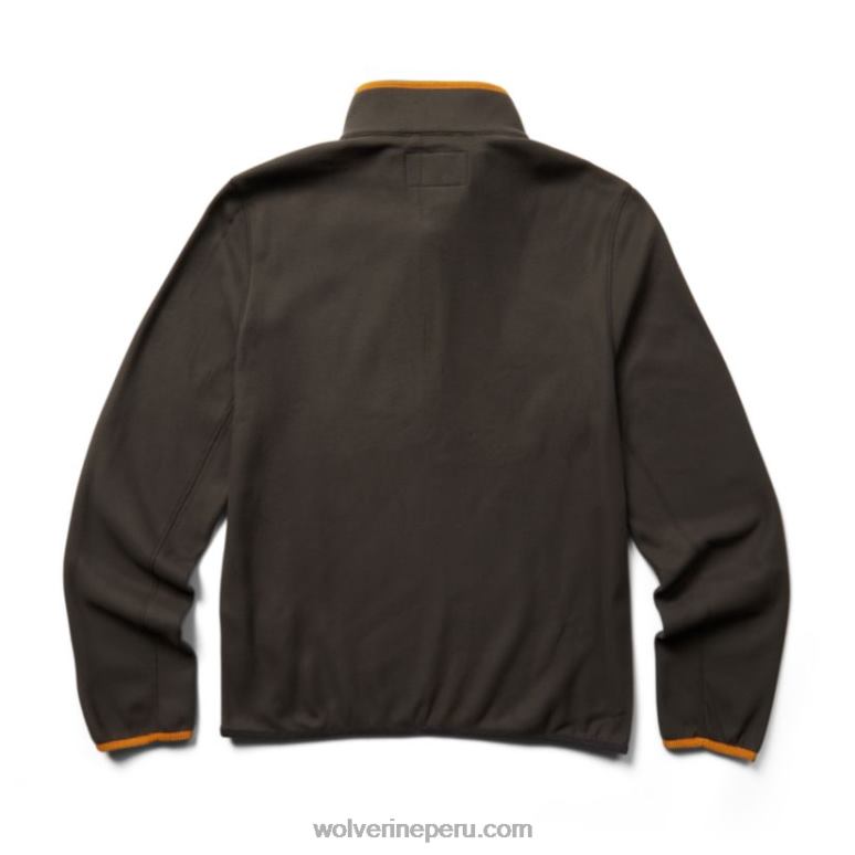 hombres L24N293 Wolverine carbón forro polar 1/4 zip