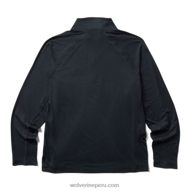 hombres L24N310 Wolverine negro sun-stop eco 1/2 zip