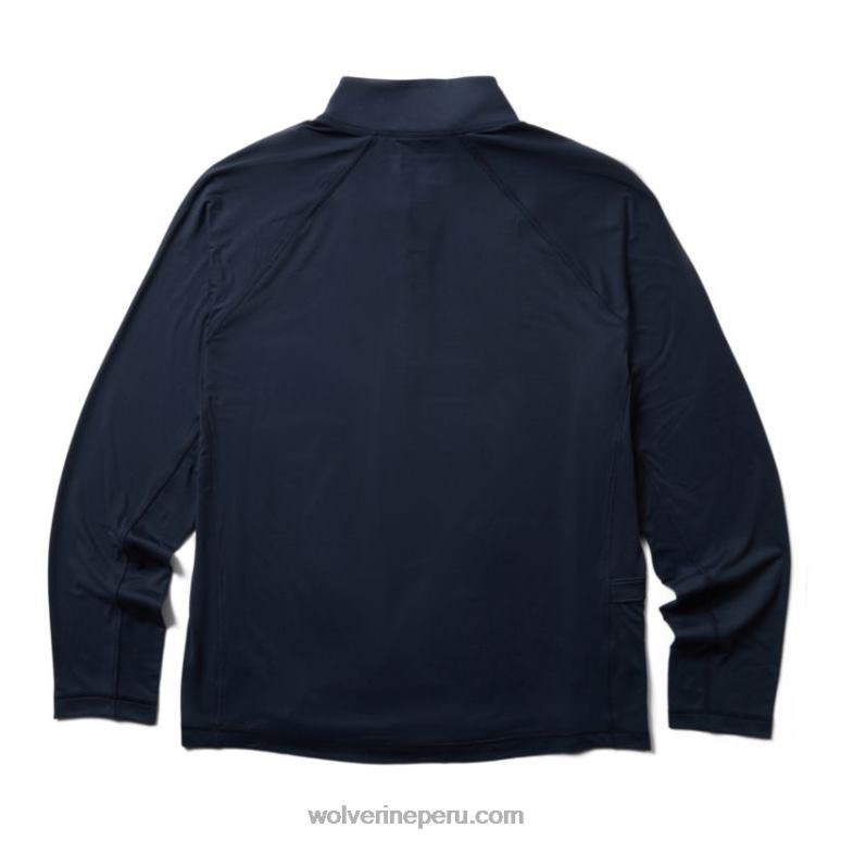 hombres L24N311 Wolverine azul marino oscuro sun-stop eco 1/2 zip