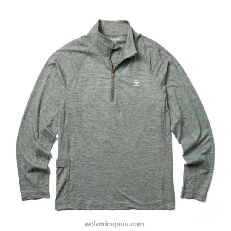 hombres L24N312 Wolverine brezo bronce sun-stop eco 1/2 zip