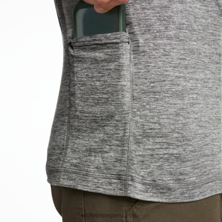 hombres L24N312 Wolverine brezo bronce sun-stop eco 1/2 zip